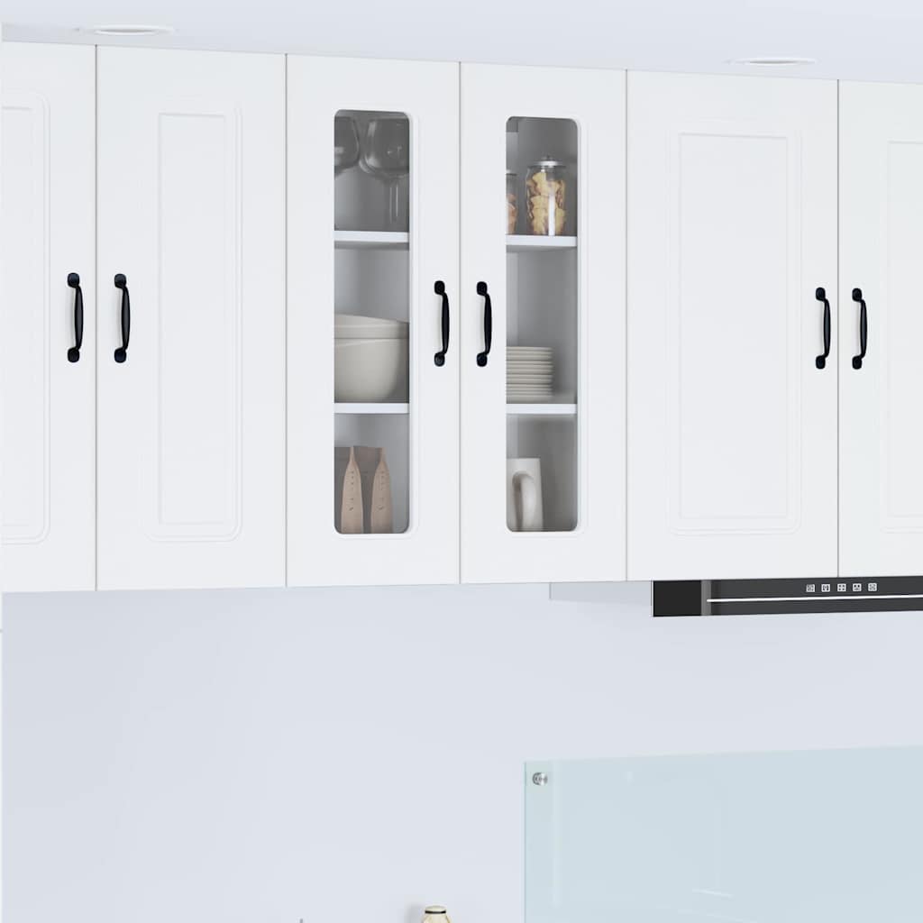 Küchenhängeschrank mit Regal Weiß 60 x 31 x 80 cm Holzwerkstoff